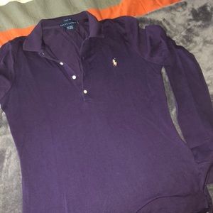 Ralph Lauren Long Sleeve Polo Large Skinny Fit
